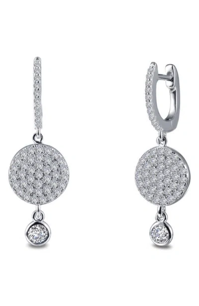 Lafonn Simulated Diamond Bezel Drop Earrings In Brown