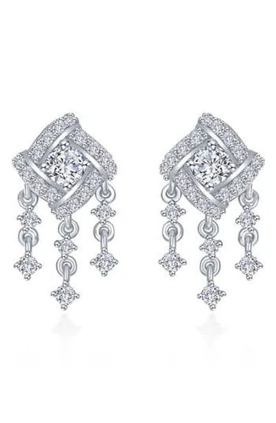 Lafonn Simulated Diamond Drop Earrings In Metallic