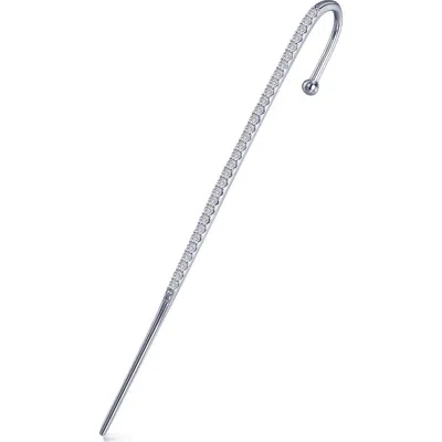 Lafonn Simulated Diamond Ear Cuff In Metallic