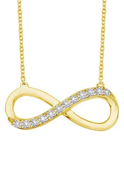 Lafonn Simulated Diamond Infinity Pendant Necklace In Gold