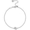 Lafonn Simulated Diamond Pavé Initial Bracelet In Silver/white R