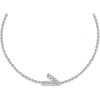 Lafonn Simulated Diamond Pavé Initial Bracelet In Silver/white V