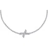 Lafonn Simulated Diamond Pavé Initial Bracelet In Silver/white X