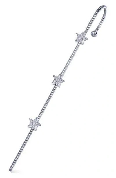Lafonn Simulated Diamond Star Ear Cuff In Metallic