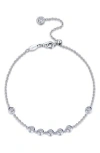Lafonn Simulated Diamond Station Bracelet In Silver/white