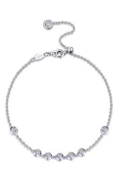 Lafonn Simulated Diamond Station Bracelet In Silver/white