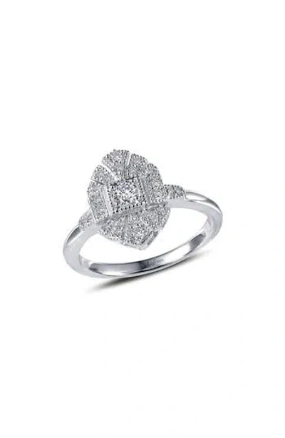 Lafonn Simulated Diamond Vintage Inspired Ring In White