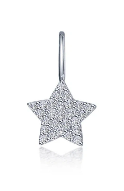 Lafonn Star Pavé Simulated Diamond Charm In Metallic