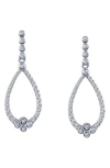 Lafonn Teardrop Earrings In White