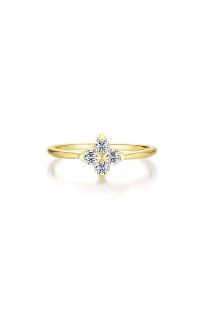 Lafonn Trillium Bloom Simulated Diamond Ring In Gold