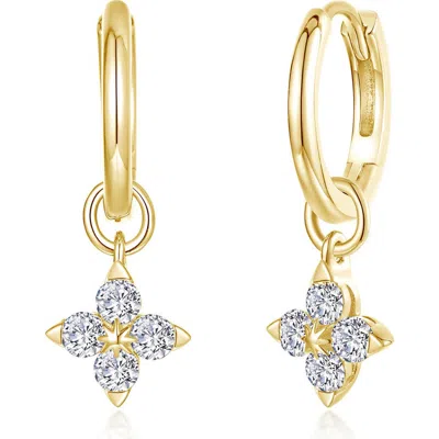 Lafonn Trillium Simulated Diamond Dangle Earrings In Gold