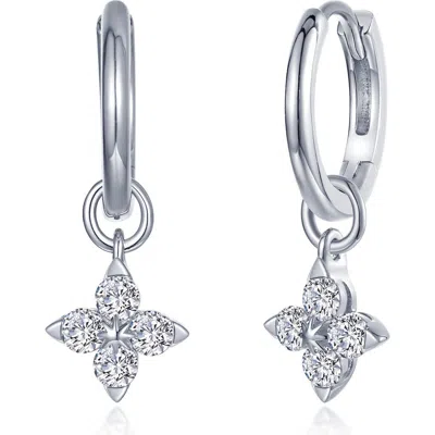Lafonn Trillium Simulated Diamond Dangle Earrings In Metallic