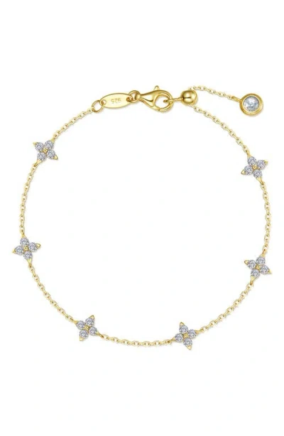 Lafonn Trillium Simulated Diamond Station Bracelet In Gold