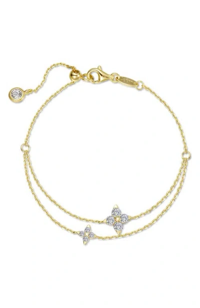 Lafonn Trillium Simulated Diamond Station Bracelet In Gold