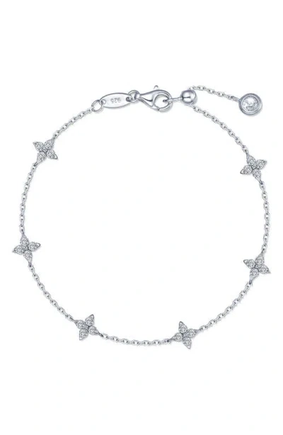 Lafonn Trillium Simulated Diamond Station Bracelet In Metallic
