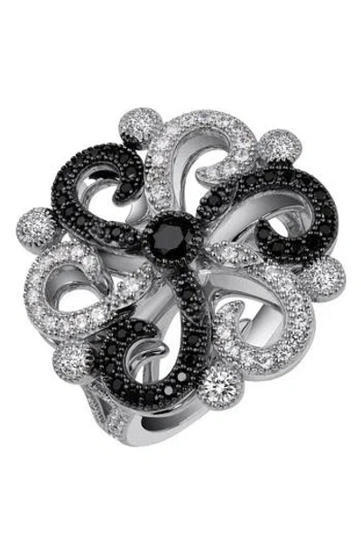 Lafonn Victorian Ring In White/black