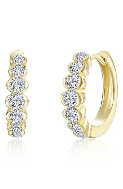 Lafonn Willow Simulated Diamond Small Hoop Earrings In Gold