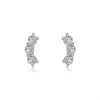 Lafonn Women's 3-stone Stud Earrings In Silver In Silver