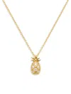 LAFONN WOMEN'S CLASSIC 18K GOLDPLATED STERLING SILVER & SIMULATED DIAMOND PINEAPPLE PENDANT NECKLACE