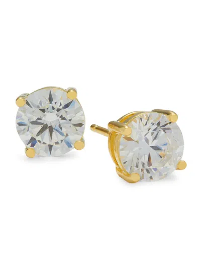 Lafonn Women's Classic 18k Yellow Gold & Simulated Diamond Four Prong Stud Earrings