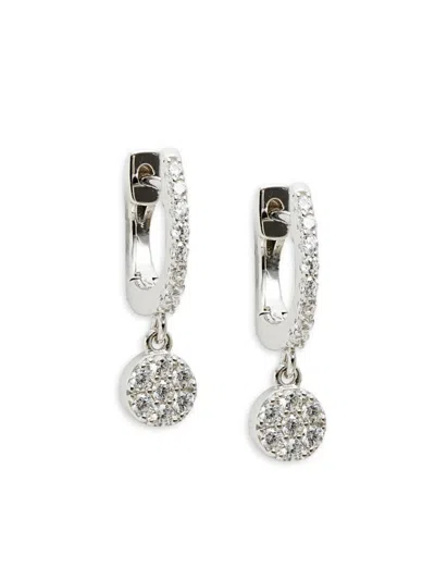 Lafonn Women's Classic Platinum-plated Sterling Silver & Simulated Diamond Drop Earrings