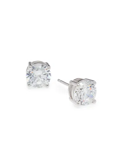 Lafonn Women's Classic Sterling Silver & Simulated Diamond Four Prong Stud Earrings