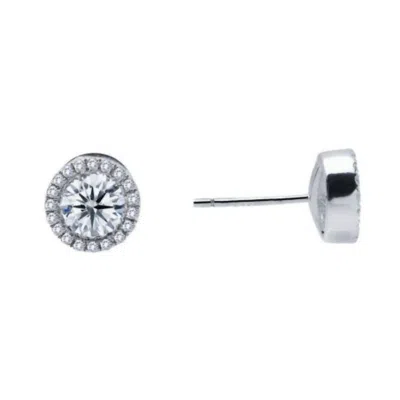 Lafonn Women's Halo Stud Earrings In Silver In Neutral
