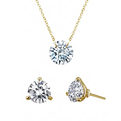 Lafonn Women's Holiday 2021 Solitaire Set In Gold
