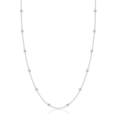 Lafonn Women's Station Necklace In Silver