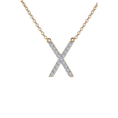 Lafonn X Simulated Diamond Pendant Necklace In Metallic