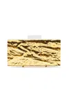 L'afshar Lafshar Gold Crushed Ice Classic Clutc