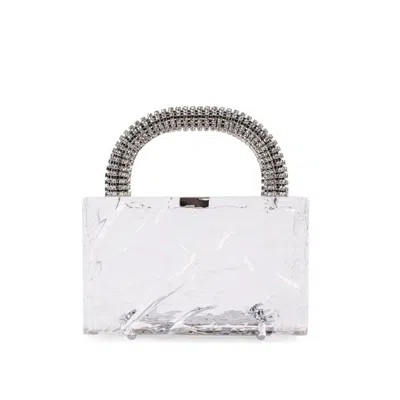 L'afshar Mini Leon Crushed Ice - Silver In White