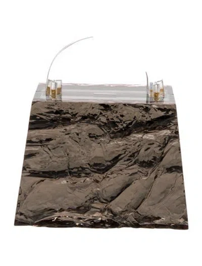 Pre-owned L'afshar Top Handle Bag In Multicolor