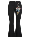Lafty Lie Woman Pants Black Size 6 Cotton, Elastane In Black