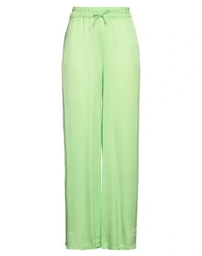 Lafty Lie Woman Pants Acid Green Size 14 Viscose