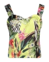 Lafty Lie Woman Top Lime Green Size 10 Polyester, Recycled Polyester In Green