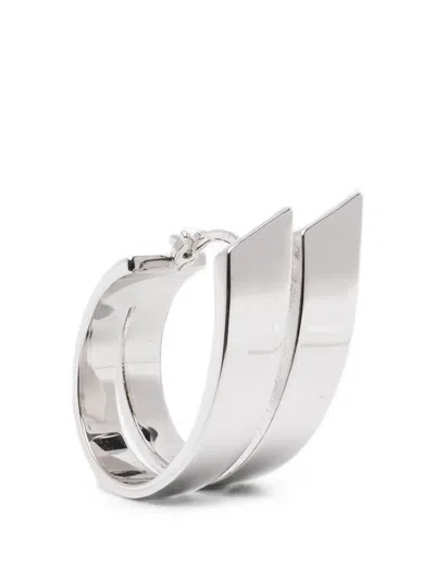 Lag World Arcade Hoop Earring In Silver