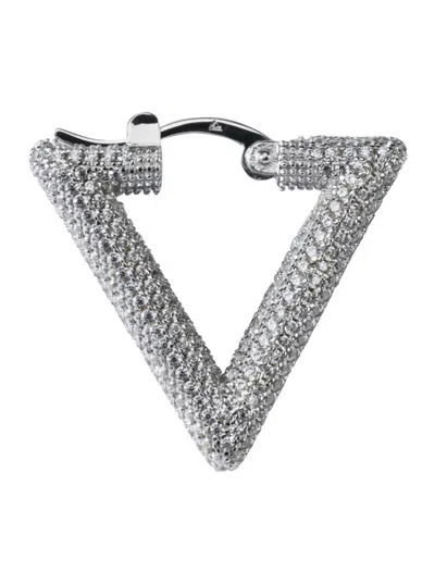 Lag World Lil Triangle Earring Arctic In Metallic