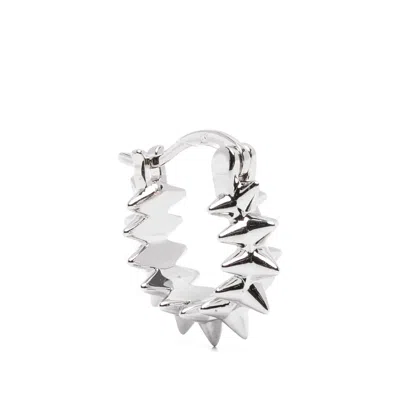 Lag World Spiked Hoop Earrings In Metallic