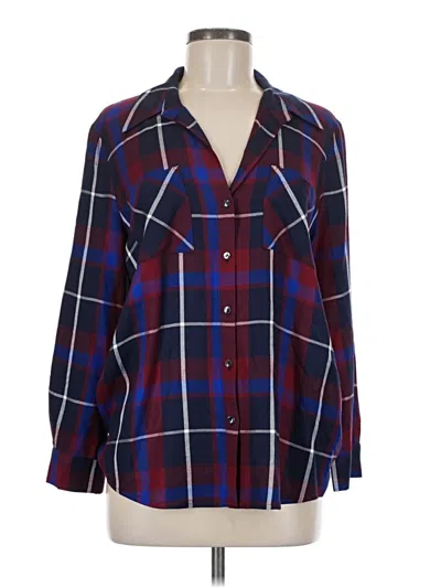 Pre-owned L'agence 3/4 Sleeve Blouse In Blue