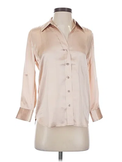 Pre-owned L'agence 3/4 Sleeve Blouse In Brown