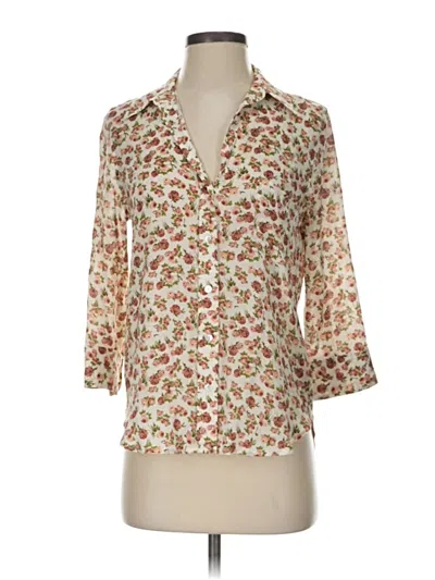 Pre-owned L'agence 3/4 Sleeve Blouse In Ivory