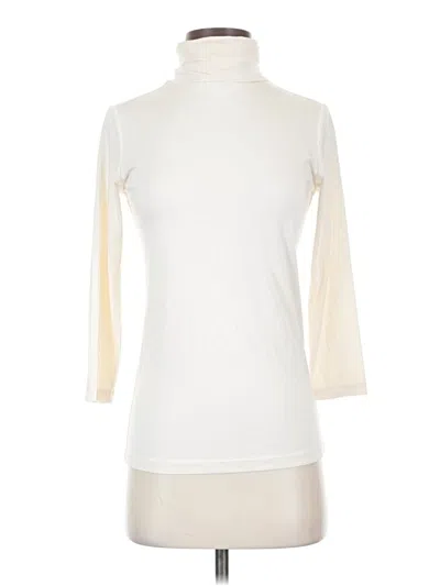 Pre-owned L'agence 3/4 Sleeve T-shirt In Ivory