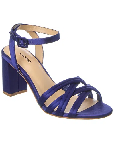 L'agence Acelynn Satin Sandal In Black