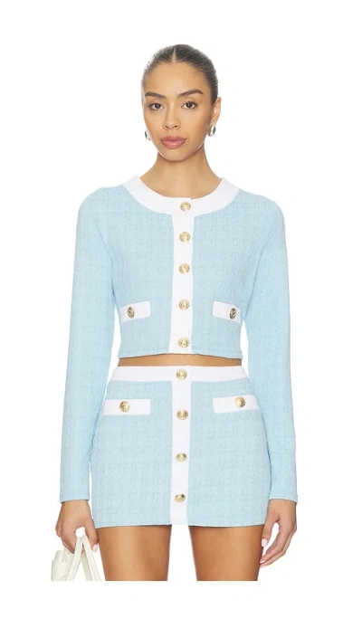 L'agence Adaline Cardigan In Blue