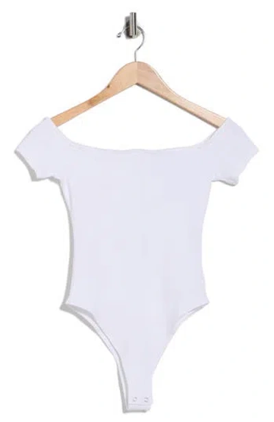 L'agence Adana Off The Shoulder Bodysuit In White