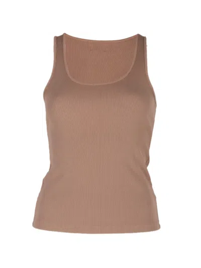 L'agence Adira Ribbed Scoop-neck Tank Top In Pink