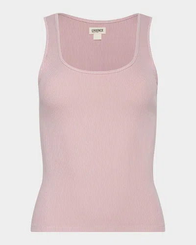 L'agence Adira Scoop-neck Tank Top In Pink