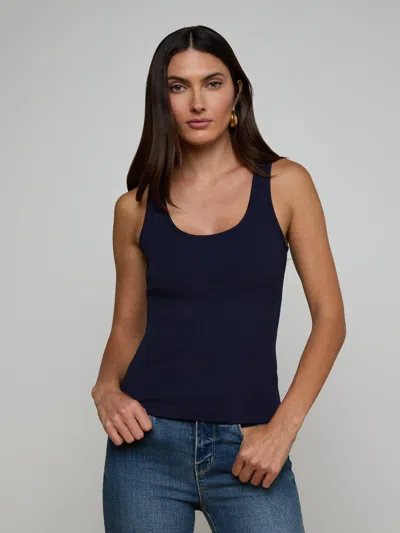 L'agence Adira Scoopneck Tank In Blue