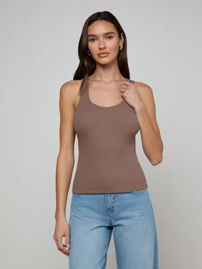 L'agence Adira Scoopneck Tank In Brown